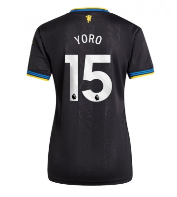 Manchester United Leny Yoro #15 Tredjetrøje Dame 2025-26 Kortærmet